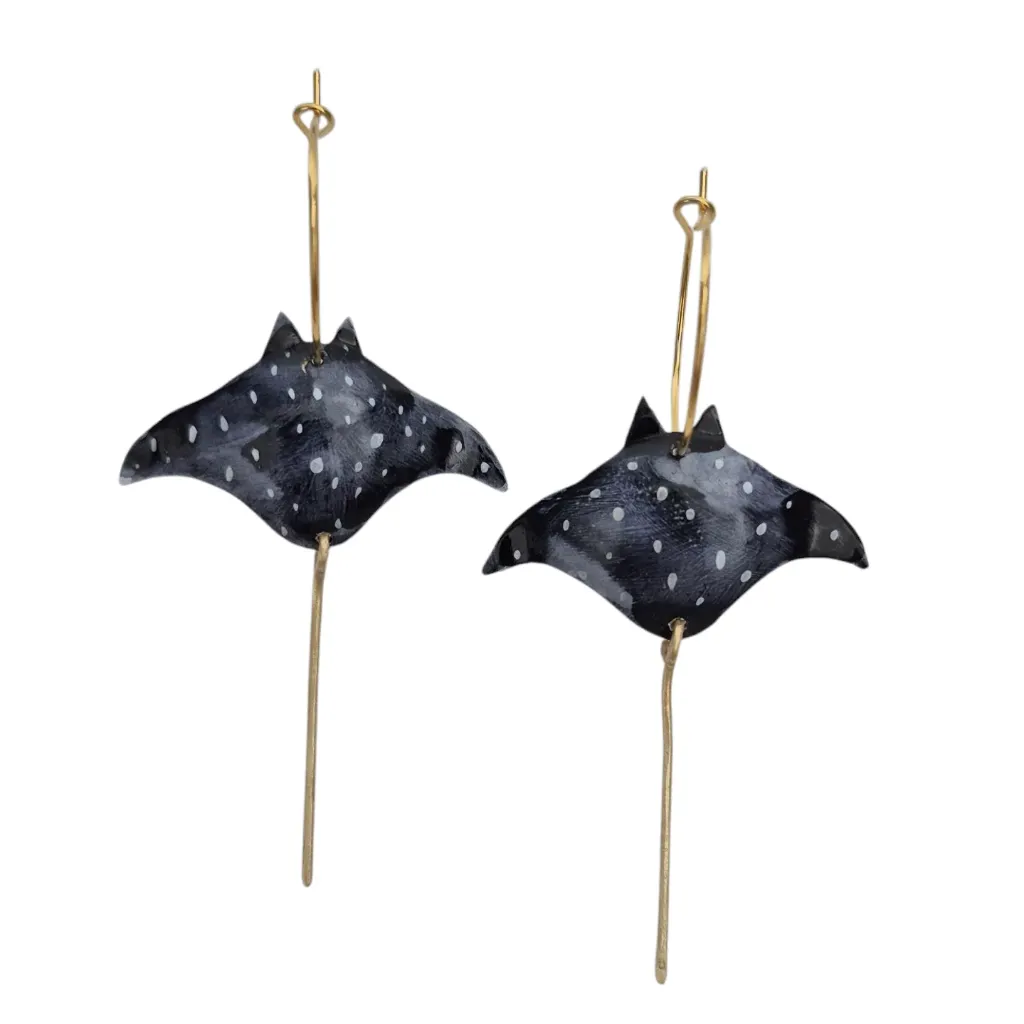 PENDIENTES MANTA RAYA GRANDE CRAFT LOVE